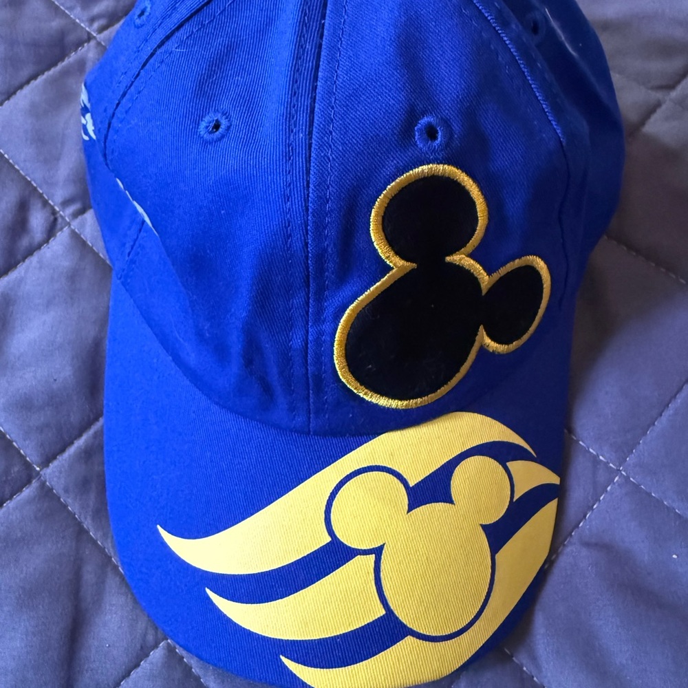 Disney Cruise Line Royal Blue and Gold Hat